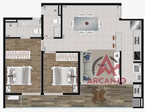 Cobertura à venda com 3 quartos, 174m² - Foto 6